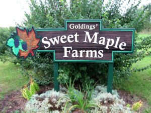 Sweet Maple Farms Sign